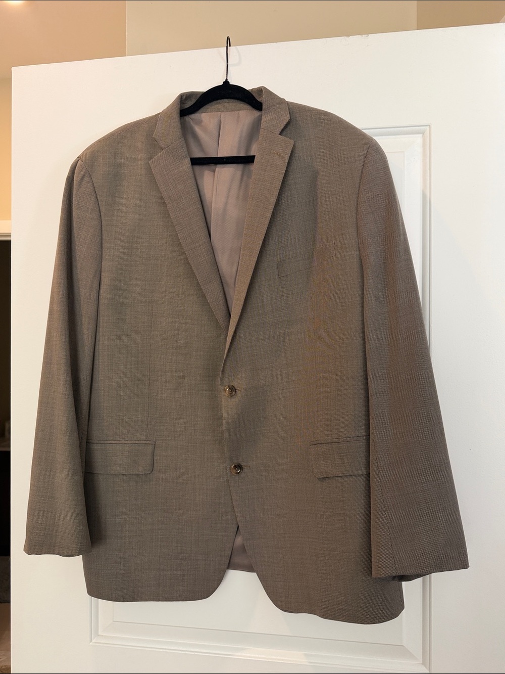 Michael Kors Men's Light Taupe Two-Button Sport Coat and matching vest